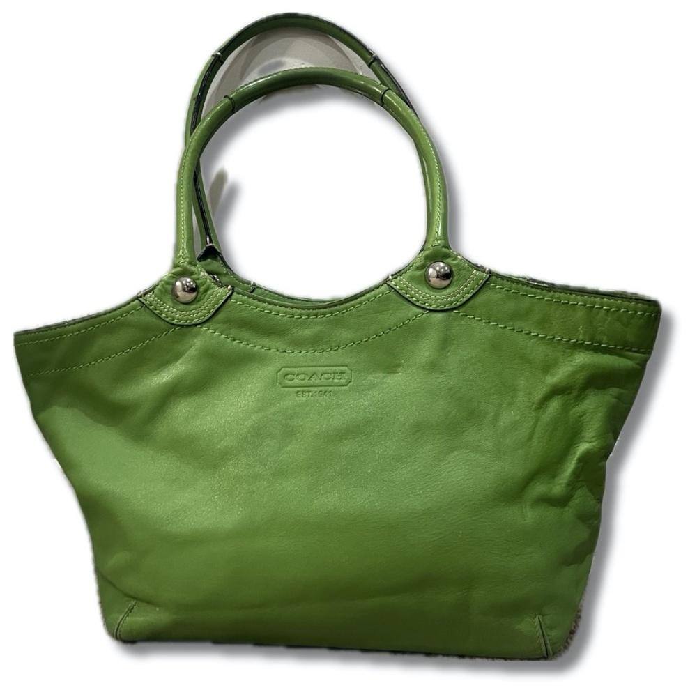☘️Coach Bleeker Tote in Palm Green☘️